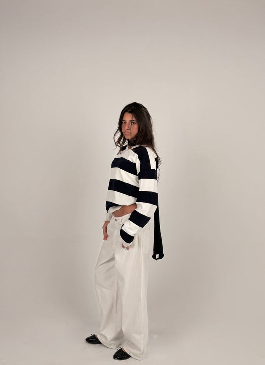 Navy Striped Sweater Duo