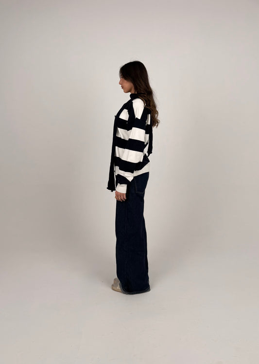 Navy Striped Cardigan Duo