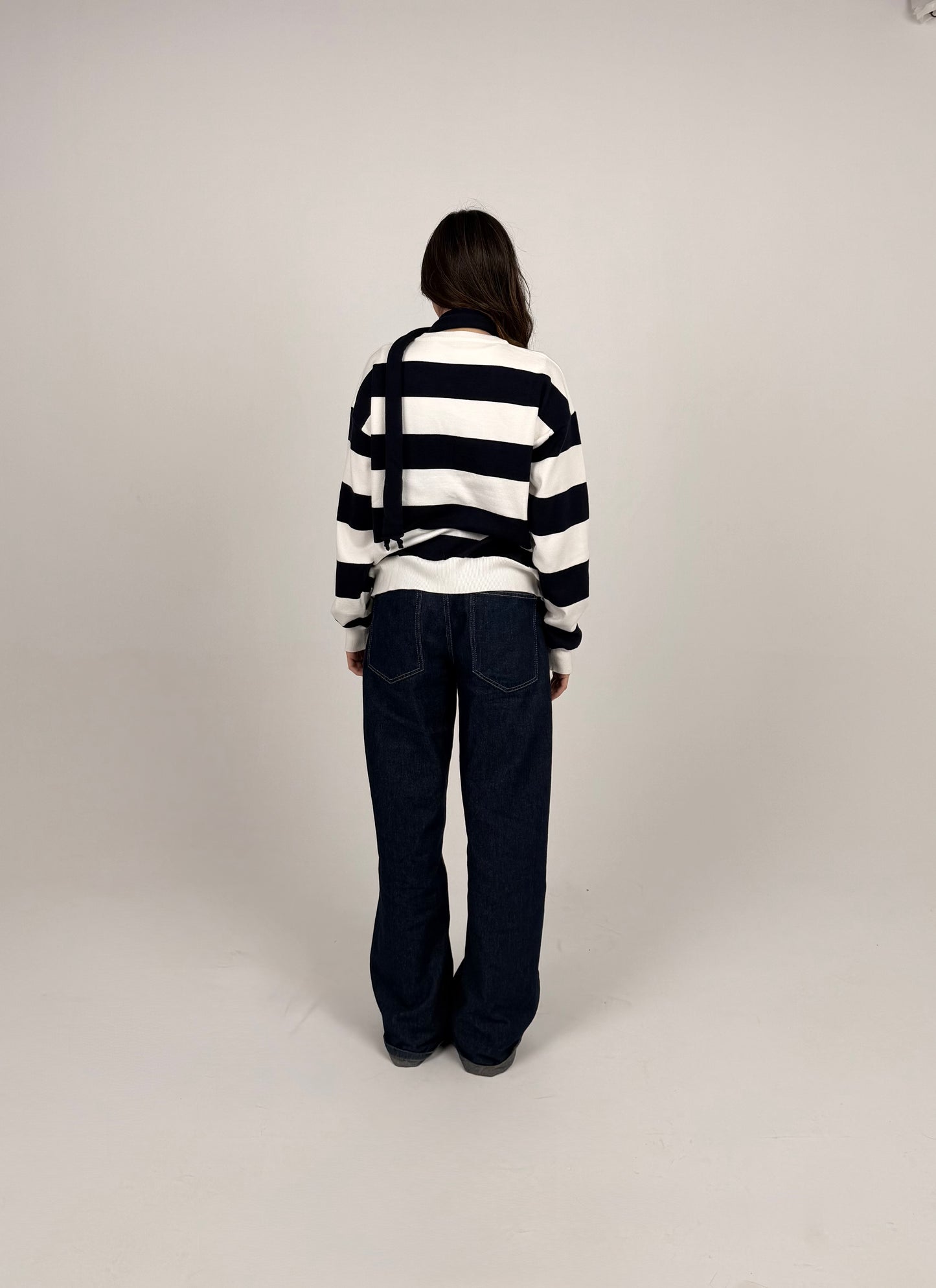 Navy Striped Cardigan Duo