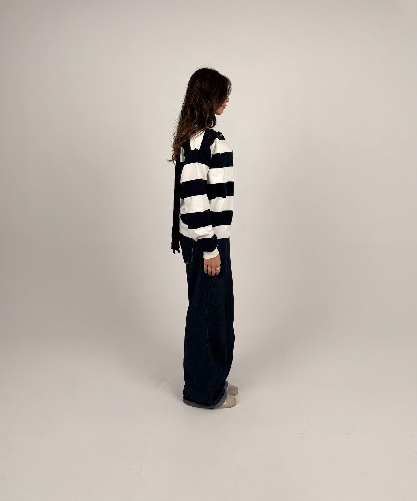 Navy Striped Cardigan Duo