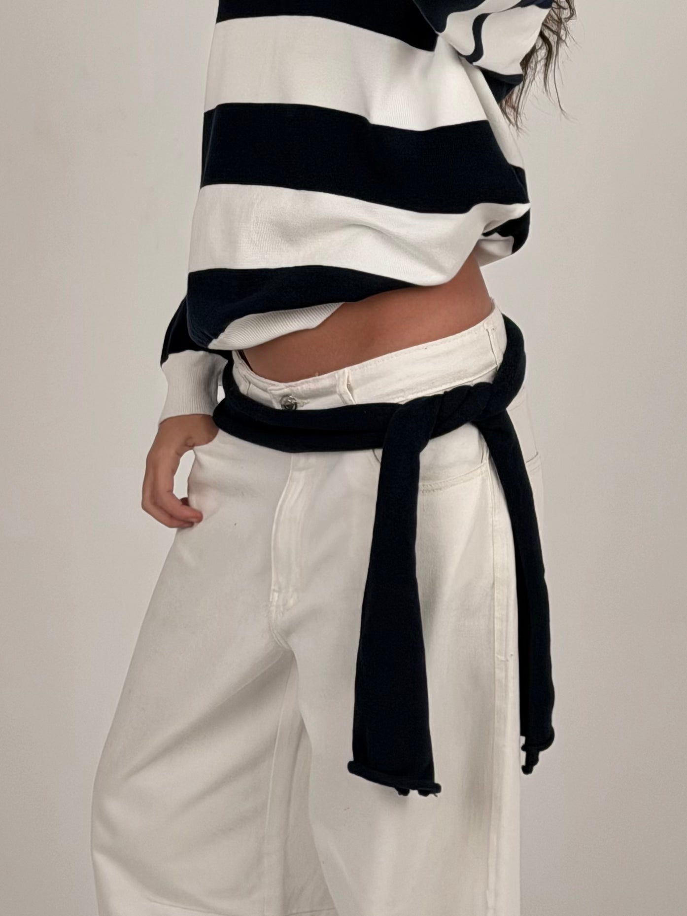 Navy Striped Sweater Duo