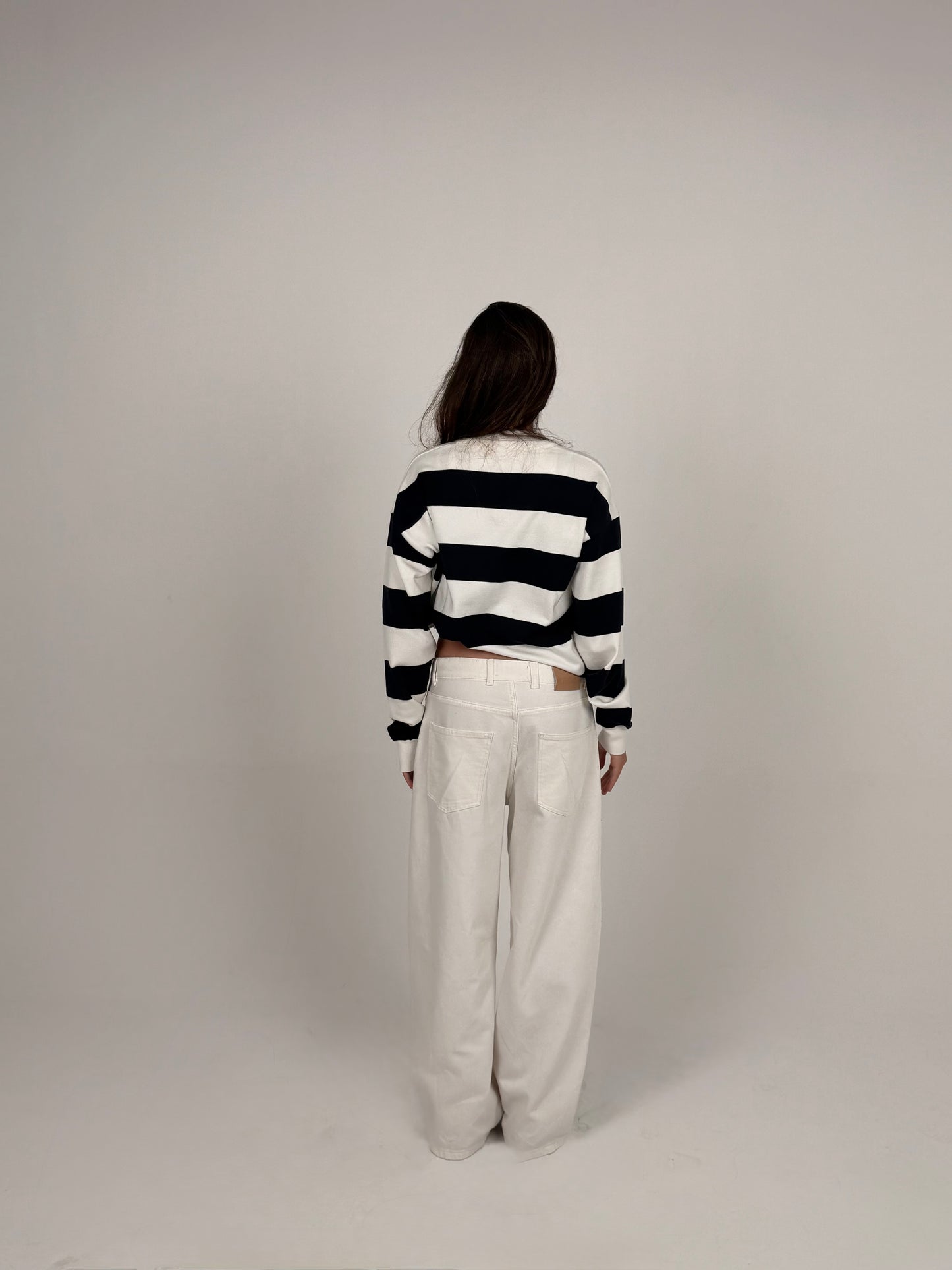 Navy Striped Sweater