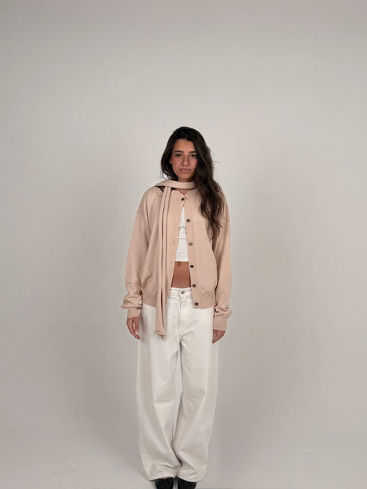 Beige Cardigan Duo
